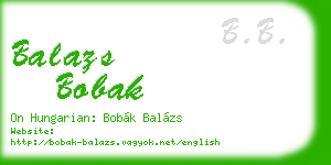 balazs bobak business card